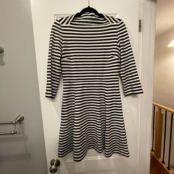 KATE SPADE Broome Street black and white striped dress - Picture 2 of 2